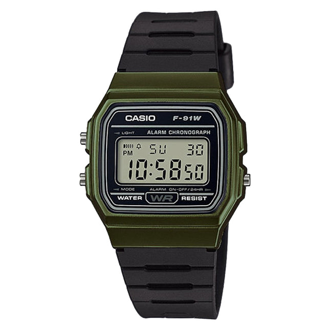 Casio General F-91WM-3ADF Digital Dial Black Resin Band