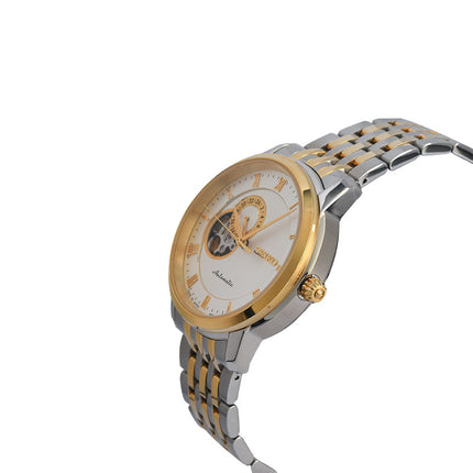 Seiko Presage SSA272J1 Open Heart White Dial Dual Tone Stainless Steel Strap
