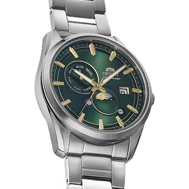 Orient Contemporary RA-AK0314E Stretto Day & Night Green Dial Stainless Steel Strap