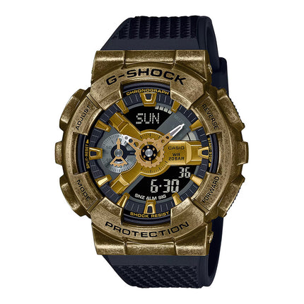 Casio G-Shock GM-110VG-1A9DR Steam Punk Digital Analog Dial Black Resin Band