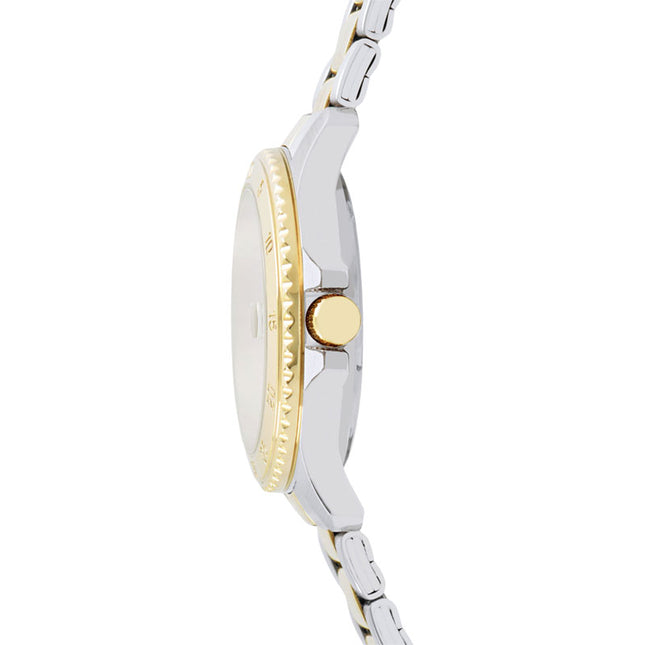 Alba Active AG8Q36X1 Ladies Silver White Dial Dual Tone Stainless Steel Strap