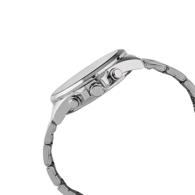 Alba Active AM3875X1 Chronograph Men Black Patterned Dial Stainless Steel Strap