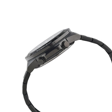 Casio Edifice EFV-C110DC-1ADF Black Digital Analog Dial Black Stainless Steel Band