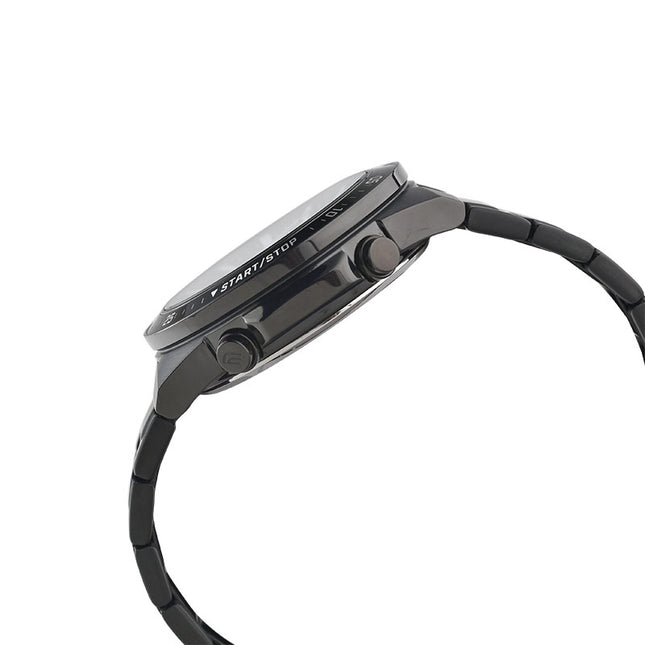 Casio Edifice EFV-C110DC-1ADF Black Digital Analog Dial Black Stainless Steel Band