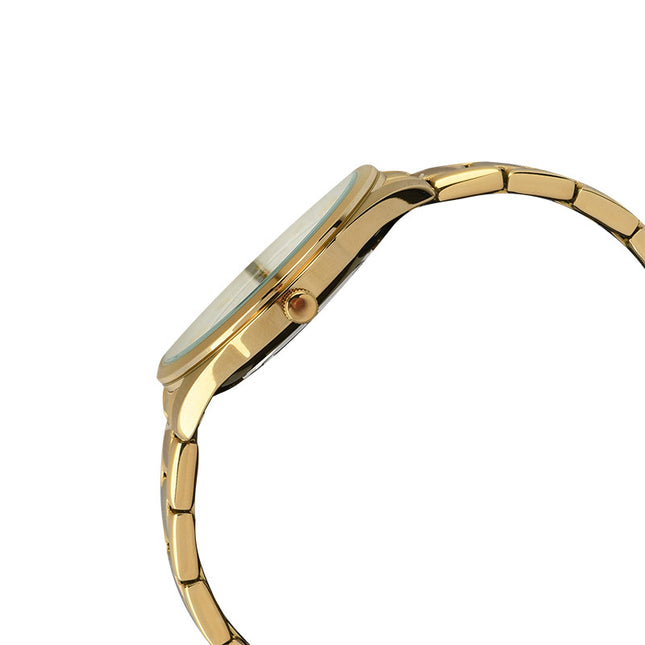 Alba AS9Q76X1 Silver Dial Gold Stainless Steel Strap
