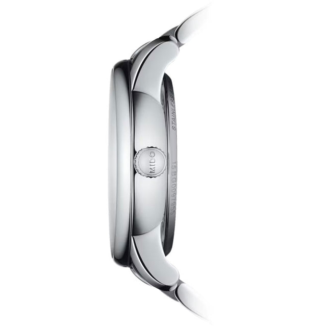 MIDO Baroncelli Prisma M007.207.11.116.00 Lady Diamonds White Mother Of Pearl Dial St. Steel Strap