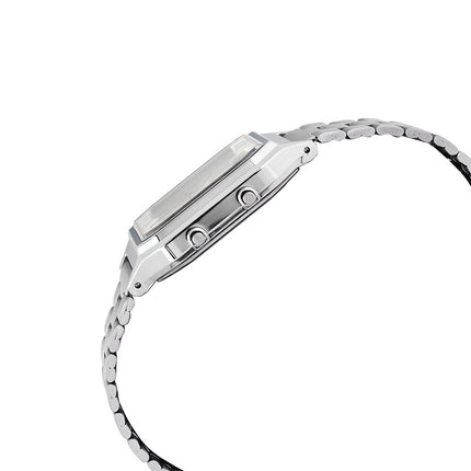 Casio General AQ-230A-9AMQYDF Vintage Digital Analog Dial Stainless Steel Band