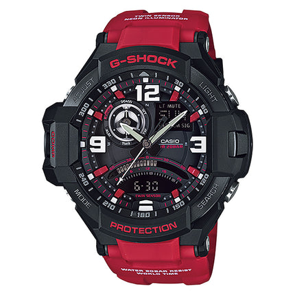 Casio G-Shock Gravitymaster GA-1000-4BDR Master Of G Twin Sensor Digital Compass Red Resin Band