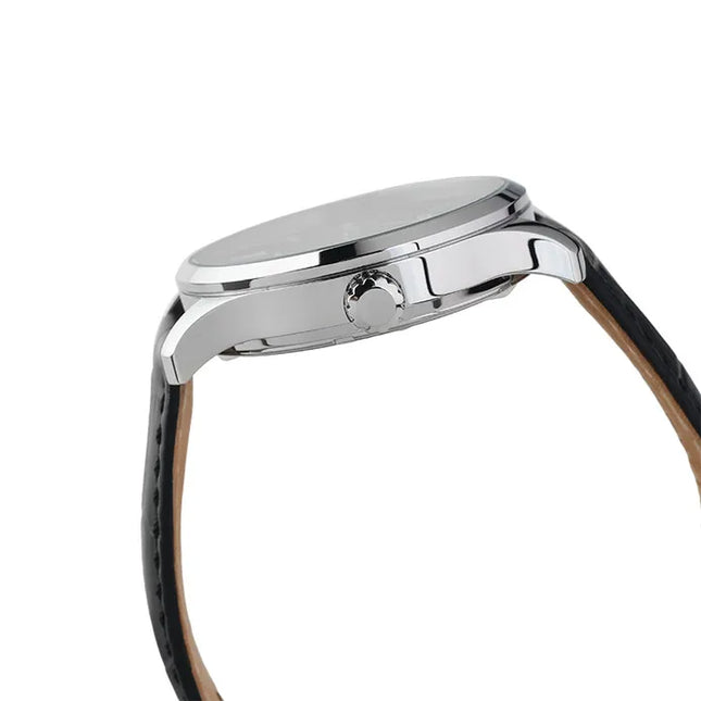 Citizen NH8350-08E Automatic Men Elegant Black Dial Black Leather Strap