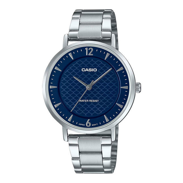 Casio General LTP-VT04D-2ADF Ladies Blue Dial Stainless Steel Band