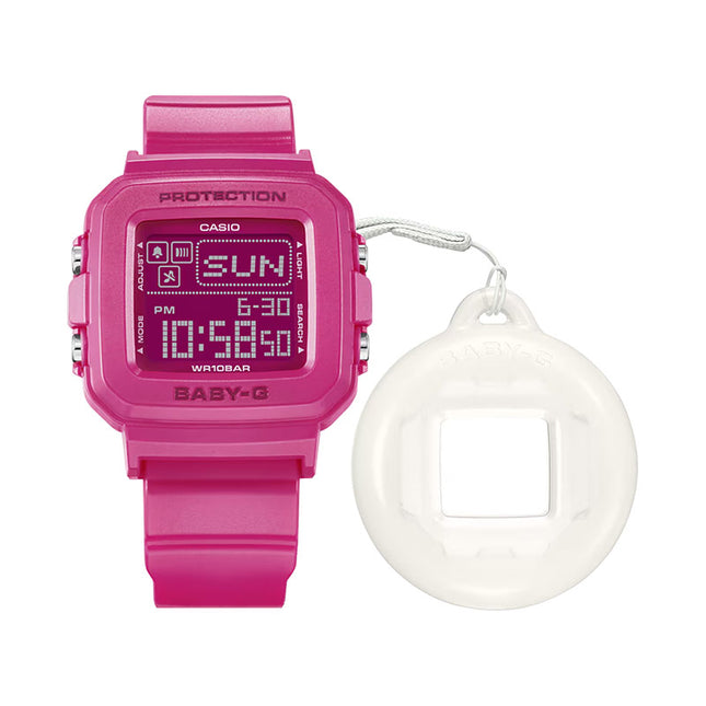 Casio Baby-G + Plus BGD-10K-4DR 30th Anniversary Ladies Digital Dial Pink Resin Band