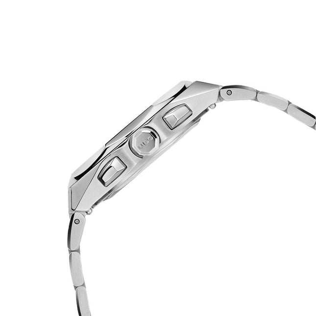MIDO Multifort 8 M055.517.11.031.00 Chronograph Quartz Silver Dial Stainless Steel Strap