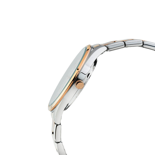 Alba AS9Q78X1 Silver Dial Dual Tone Stainless Steel Strap