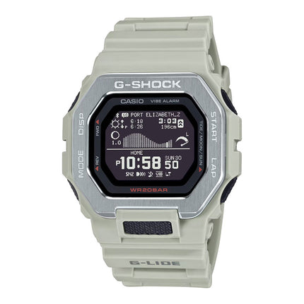 Casio G-Shock G-Lide GBX-100-8DR Natural Beach Color Digital Dial Grey Resin Band