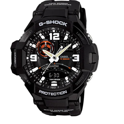Casio G-Shock Gravitymaster GA-1000-1ADR Master Of G Twin Sensor Digital Compass Black Resin Band