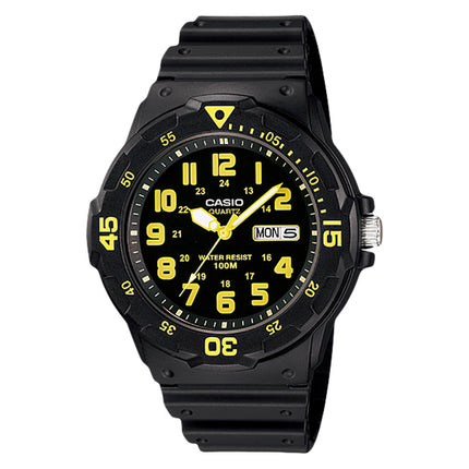 Casio General MRW-200H-9BVDF Water Resistant 100M Black Resin Band