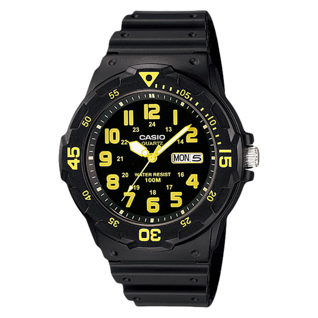 Casio General MRW-200H-9BVDF Water Resistant 100M Black Resin Band