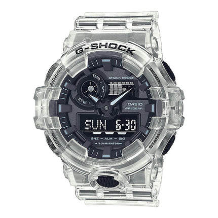 Casio G-Shock GA-700SKE-7ADR Transparent Pack Men Digital Analog Dial Clear Resin Band