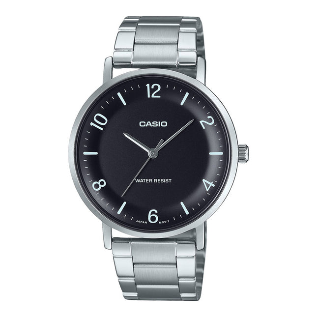 Casio General MTP-VT03D-1BDF Men Black Dial Stainless Steel Band