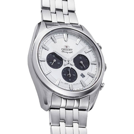 Orient Contemporary RA-TX0305S Chronograph Solar Powered Panda Dial Stainless Steel Strap