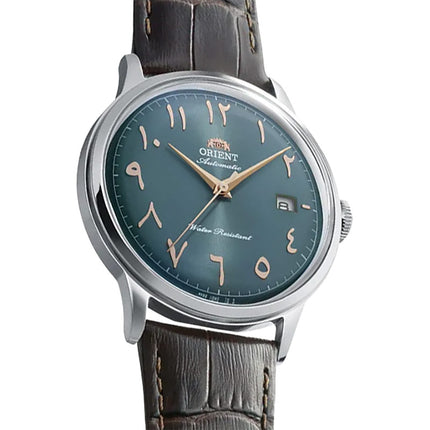 Orient Classic RA-AC0035E Bambino Automatic Green Arabic Dial Brown Leather Strap
