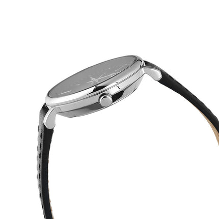 Alba Fashion ARX099X1 Ladies Black Dial Black Leather Strap