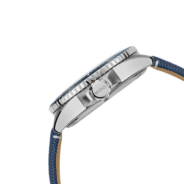 MIDO Ocean Star M026.629.17.051.00 GMT Black Dial Blue Fabric With Leather Strap