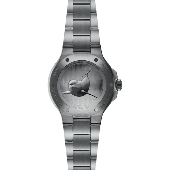 Oris Aquis 01-733-7789-4197-Set Yangtze Jiangtun Green Dial Stainless Steel Strap Limited Edition