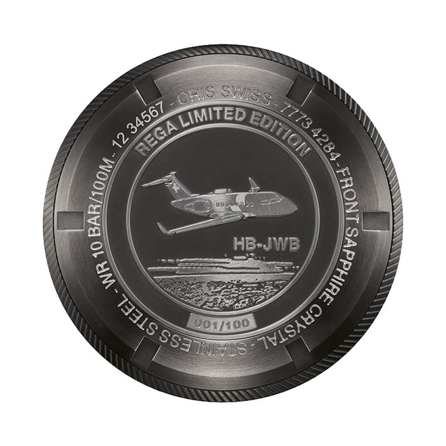 Oris Pro Pilot 01-798-7773-4284-HB-JWB-SET Rega Fleet GMT Black Leather Strap Limited Edition