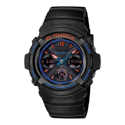 Casio G-Shock AWR-M100SCT-1ADR Dazzling Night Tough Solar Digital Analog Dial Black Resin Band