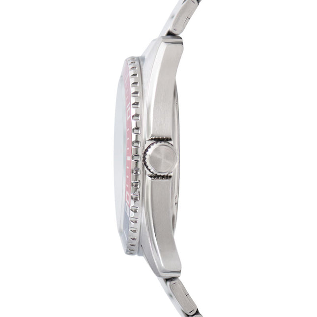 Alba Active AS9W25X1 Men Pepsi Blue Dial Stainless Steel Strap
