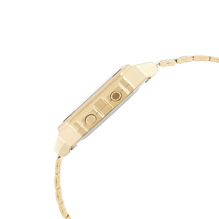 Casio General A500WGA-1DF World Time Digital Dial Gold Tone Stainless Steel Band