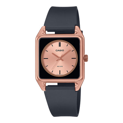 Casio General MTP-B170-5EVDF Men Rose Gold Dial Black Resin Band