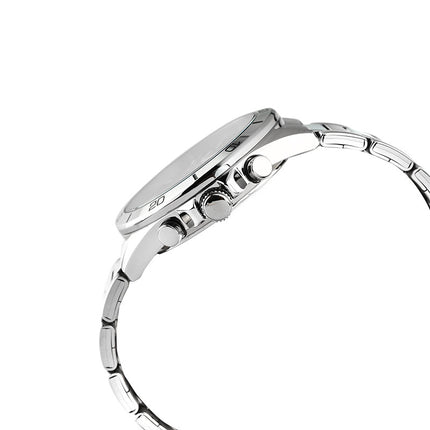 Alba Active AT3H29X1 Chronograph Men Silver White Dial Stainless Steel Strap