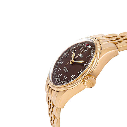 Oris Big Crown 01-754-7741-3166-07-8-20-01 Pointer Date Bronze Brown Dial Bronze Strap