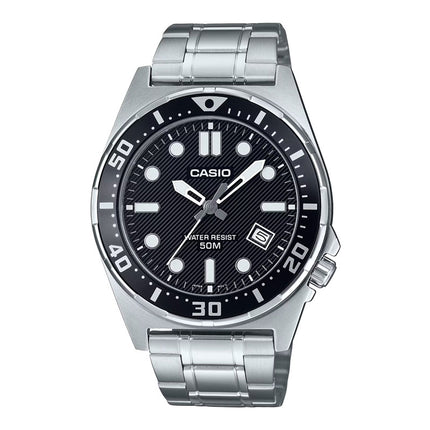 Casio General MTD-135D-1AVDF Men Analog Black Dial Stainless Steel Band