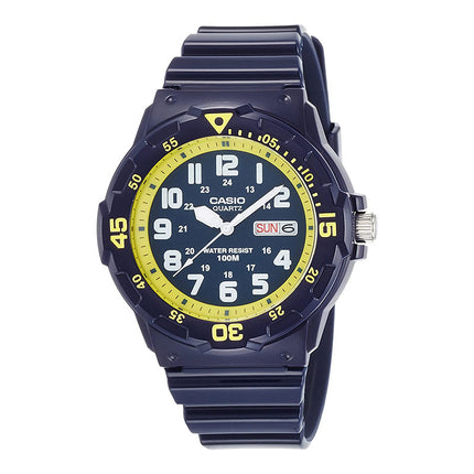 Casio General MRW-200HC-2BVDF Water Resistant 100M Navy Resin Band