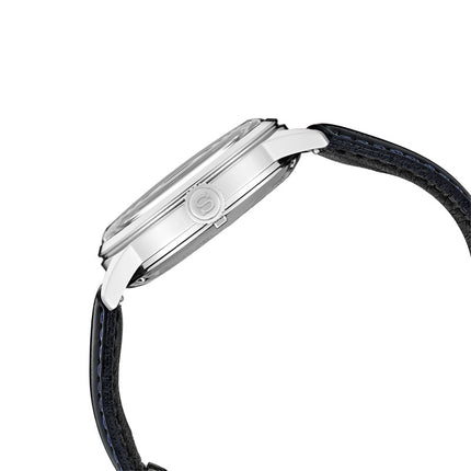Seiko Presage SSK049J1 Cocktail Time Automatic GMT Silver Bullet Dark Blue Leather Strap