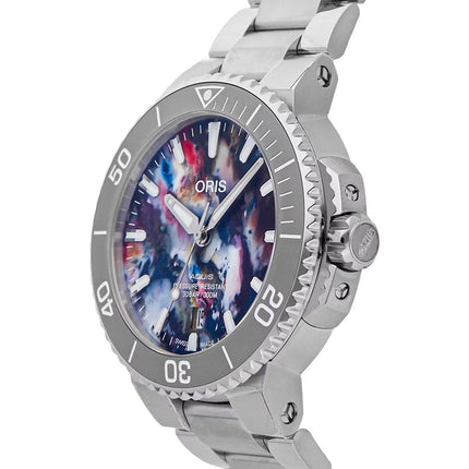 Oris Aquis 01-733-7766-4150-SET Date Upcycle Automatic Multi Color Dial Stainless Steel Strap