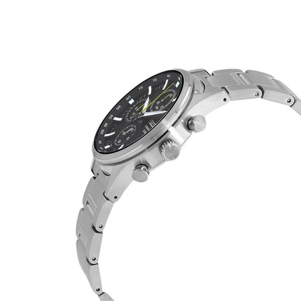 Seiko Chronograph SSB419P1 Black Dial Stainless Steel Strap