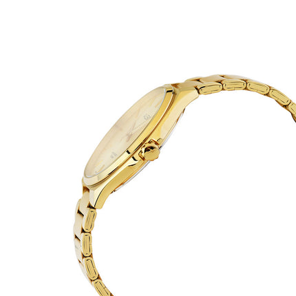 Alba Prestige AS9P82X1 Men Light Champagne Dial Gold Stainless Steel Strap