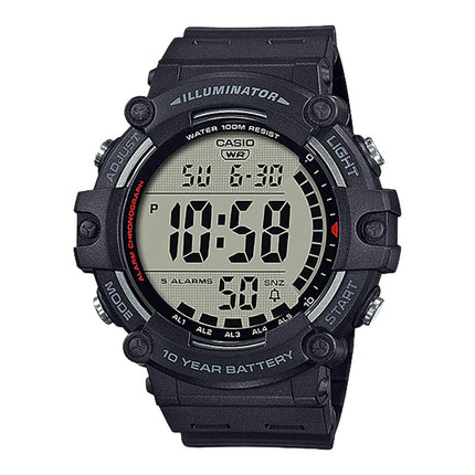 Casio General Youth AE-1500WH-1AVDF 10 Years Battery Life Digital Dial Black Resin Band
