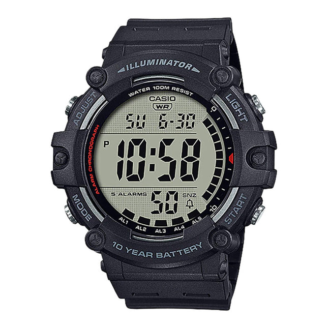 Casio General Youth AE-1500WH-1AVDF 10 Years Battery Life Digital Dial Black Resin Band