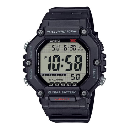Casio General AE-1600H-1AVDF Digital Dial Black Resin Band