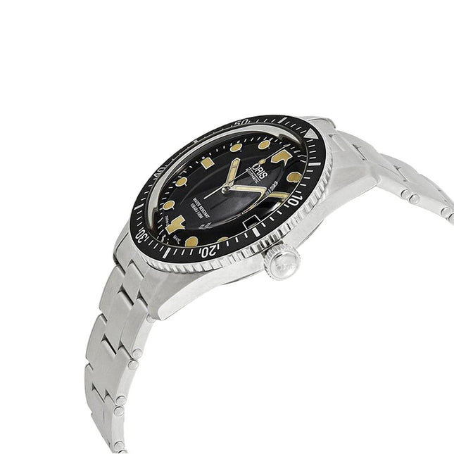 Oris Divers Sixty-Five 01-733-7720-4054-07-8-21-18 Black Dial Stainless Steel Strap