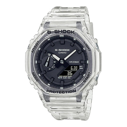 Casio G-Shock GA-2100SKE-7ADR CasiOak Transparent Pack Digital Analog Dial Resin Band