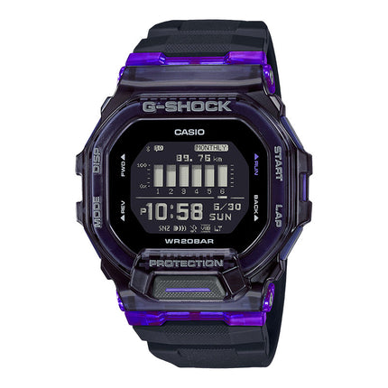 Casio G-Shock GBD-200SM-1A6DR G-Squad Vital Bright Men Black Digital Dial Black Resin Band