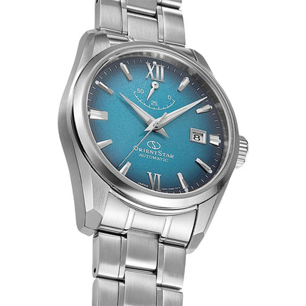 Orient Star RE-AU0114E Contemporary Date Blue Dial St Steel Strap 75th Anniversary Limited Edition