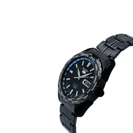 Seiko 5 Sports SNZG57K1 Automatic Black Dial Black Stainless Steel Strap