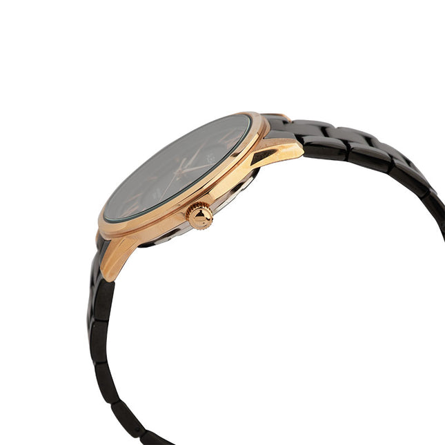 Alba Prestige AS9P42X1 Men Black Dial Black Stainless Steel Strap